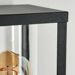 Lampes Vintages & Rétros-hofstein Applique murale d'extérieur Palanga Noir, 1 lumière