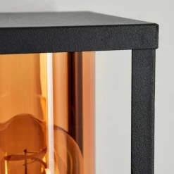 Lampes Vintages & Rétros-hofstein Applique murale d'extérieur Palanga Noir, 1 lumière