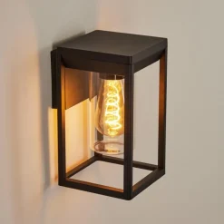 Lampes Vintages & Rétros-hofstein Applique murale d'extérieur Palanga Noir, 1 lumière