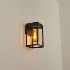 Lampes Vintages & Rétros-hofstein Applique murale d'extérieur Palanga Noir, 1 lumière