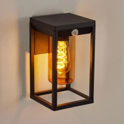 Lampes Vintages & Rétros-hofstein Applique murale d'extérieur Palanga Noir, 1 lumière