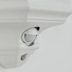 Luminaires Rustiques-hofstein Applique murale d'extérieur Hongkong Blanc, 1 lumière, Détecteur de mouvement