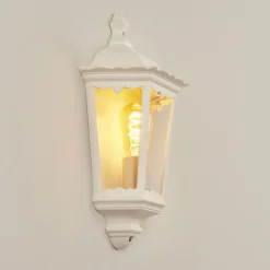 Luminaires Rustiques-hofstein Applique murale d'extérieur Hongkong Blanc, 1 lumière