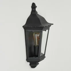 Luminaires Rustiques-hofstein Applique murale d'extérieur Hongkong Noir, 1 lumière