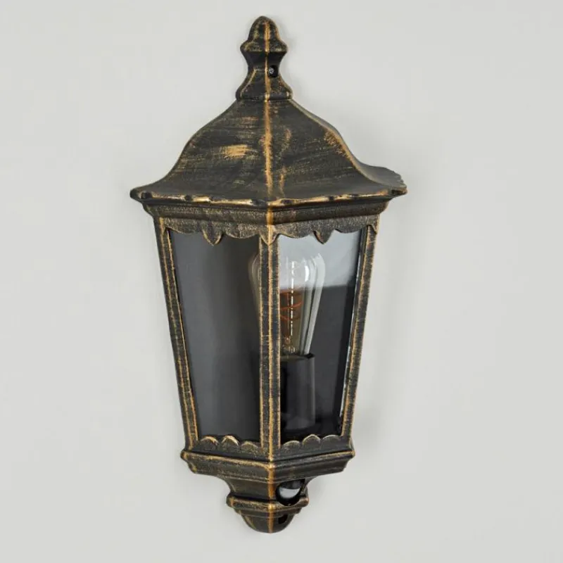 Luminaires Rustiques-hofstein Applique murale d'extérieur Hongkong Brun, Or, 1 lumière