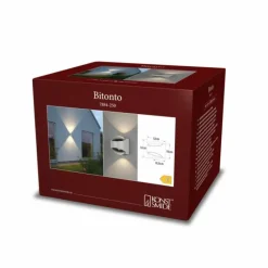 Luminaires Konstsmide Applique murale d'extérieur Konstsmide Bitonto LED Blanc, 2 lumières