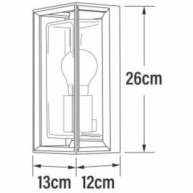 Luminaires Konstsmide Applique murale d'extérieur Konstsmide Brindisi Noir, 1 lumière, Détecteur de mouvement