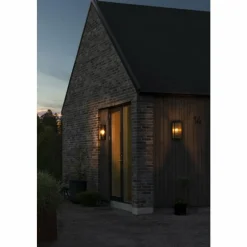 Luminaires Konstsmide Applique murale d'extérieur Konstsmide Carpi Laiton, Noir, 1 lumière