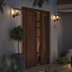 Luminaires Philips Applique murale d'extérieur Philips Hue White Inara LED Noir, 1 lumière