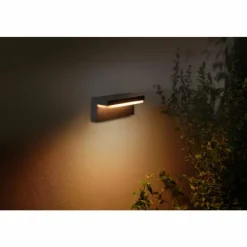 Luminaires Philips Applique murale d'extérieur Philips Hue Nyro LED Noir, 1 lumière, Changeur de couleurs
