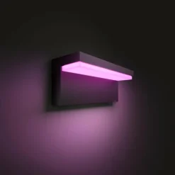 Luminaires Philips Applique murale d'extérieur Philips Hue Nyro LED Noir, 1 lumière, Changeur de couleurs