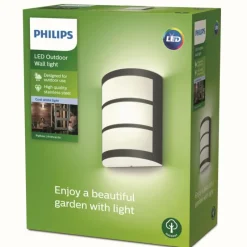 Luminaires Philips Applique murale d'extérieur Philips Python LED Anthracite, 1 lumière