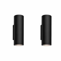 Luminaires Philips Applique murale d'extérieur set x 2 Philips Hue Appear LED Noir, 2 lumières, Changeur de couleurs
