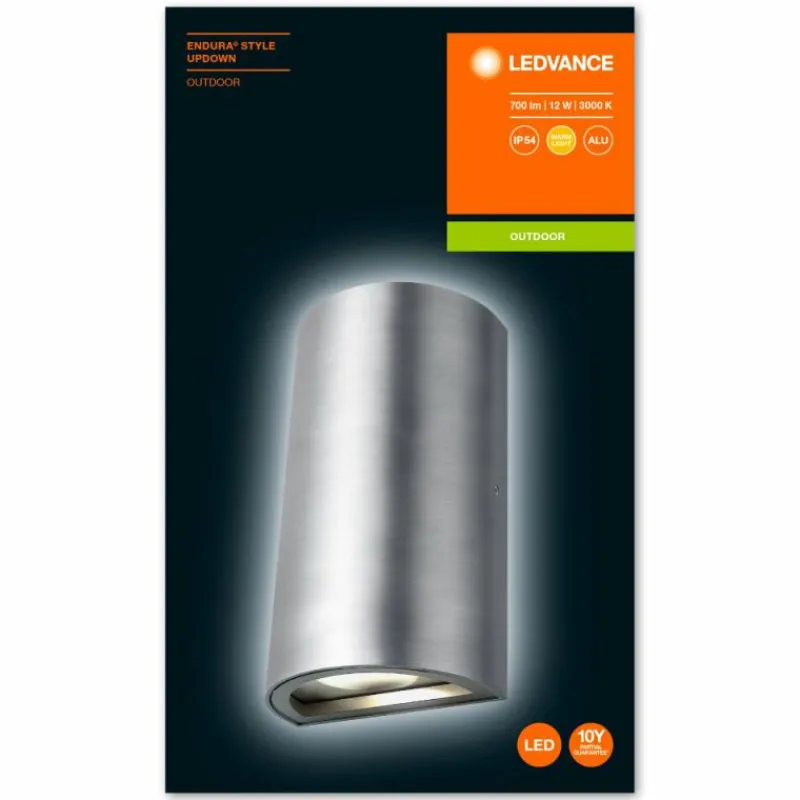 Luminaires Ledvance Applique murale d'extérieur LEDVANCE ENDURA® Aluminium, 1 lumière