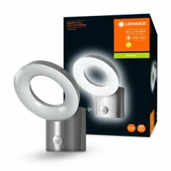 Luminaires Ledvance Applique murale d'extérieur LEDVANCE ENDURA® Acier inoxydable, 1 lumière, Détecteur de mouvement