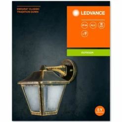 Lampes Dorées-Luminaires Ledvance Applique murale d'extérieur LEDVANCE ENDURA® Or, Noir, 1 lumière