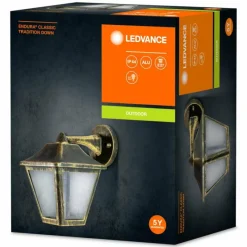 Lampes Dorées-Luminaires Ledvance Applique murale d'extérieur LEDVANCE ENDURA® Or, Noir, 1 lumière