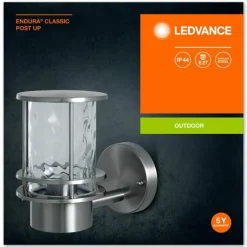 Luminaires Ledvance Applique murale d'extérieur LEDVANCE ENDURA® Acier inoxydable, 1 lumière