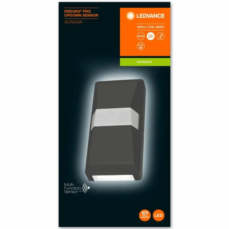 Luminaires Ledvance Applique murale d'extérieur LEDVANCE ENDURA® Gris, 1 lumière, Détecteur de mouvement