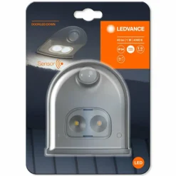 Luminaires Ledvance Applique murale d'extérieur LEDVANCE Door Argenté, 1 lumière, Détecteur de mouvement