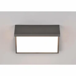 Luminaires Trio Applique murale d'extérieur Trio Nestos LED Anthracite, 1 lumière, Détecteur de mouvement
