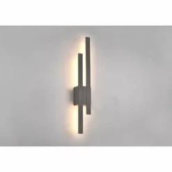 Luminaires Trio Applique murale d'extérieur Trio Tawa LED Anthracite, 2 lumières