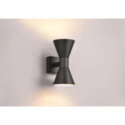 Luminaires Trio Applique murale d'extérieur Trio Ardas Noir, 2 lumières