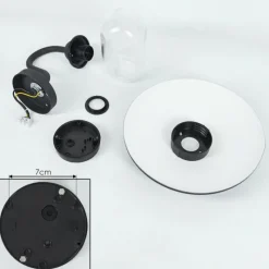 Lampes Vintages & Rétros-hofstein Applique murale d'extérieur Cadeade Anthracite, 1 lumière