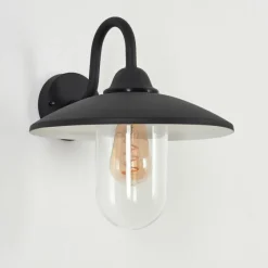 Lampes Vintages & Rétros-hofstein Applique murale d'extérieur Cadeade Anthracite, 1 lumière