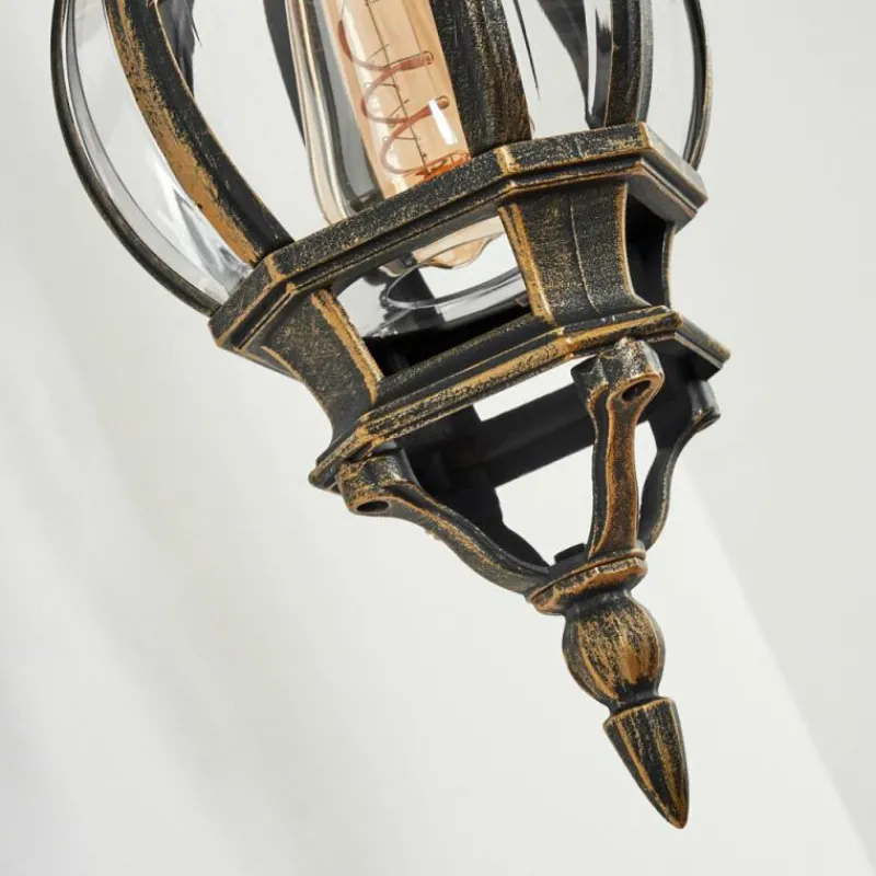 Luminaires Rustiques-hofstein Applique murale d'extérieur Lentua Brun, Or, 1 lumière