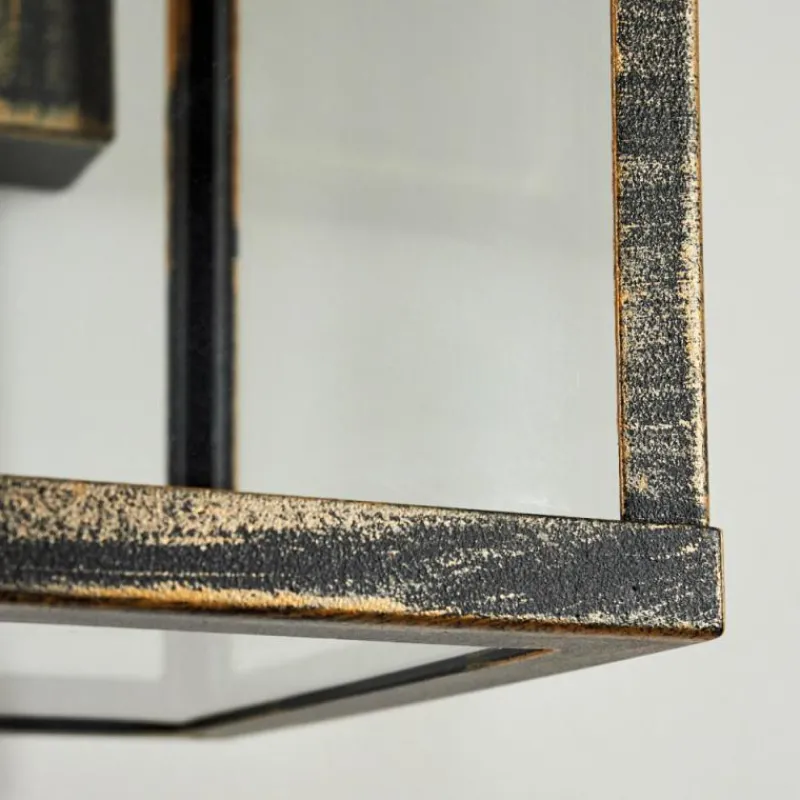 Lampes Dorées-hofstein Applique murale d'extérieur Tieva Brun, Or, 1 lumière, Détecteur de mouvement