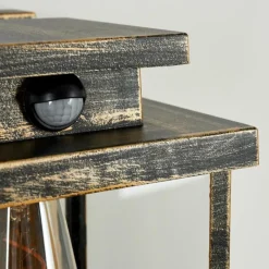 Lampes Dorées-hofstein Applique murale d'extérieur Tieva Brun, Or, 1 lumière, Détecteur de mouvement