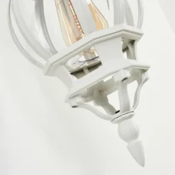 Luminaires Rustiques-hofstein Applique murale d'extérieur Lentua Blanc, 1 lumière