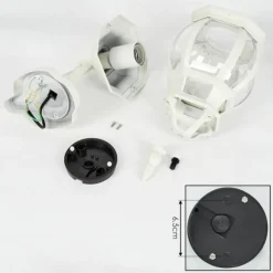 Luminaires Rustiques-hofstein Applique murale d'extérieur Lentua Blanc, 1 lumière