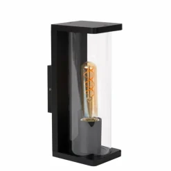 Luminaires Lucide Applique murale d'extérieur Lucide SLIGO Noir, 1 lumière