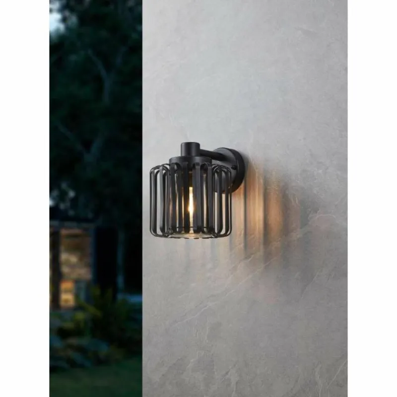 Luminaires Eglo Applique murale d'extérieur Eglo SELINUS Noir, 1 lumière