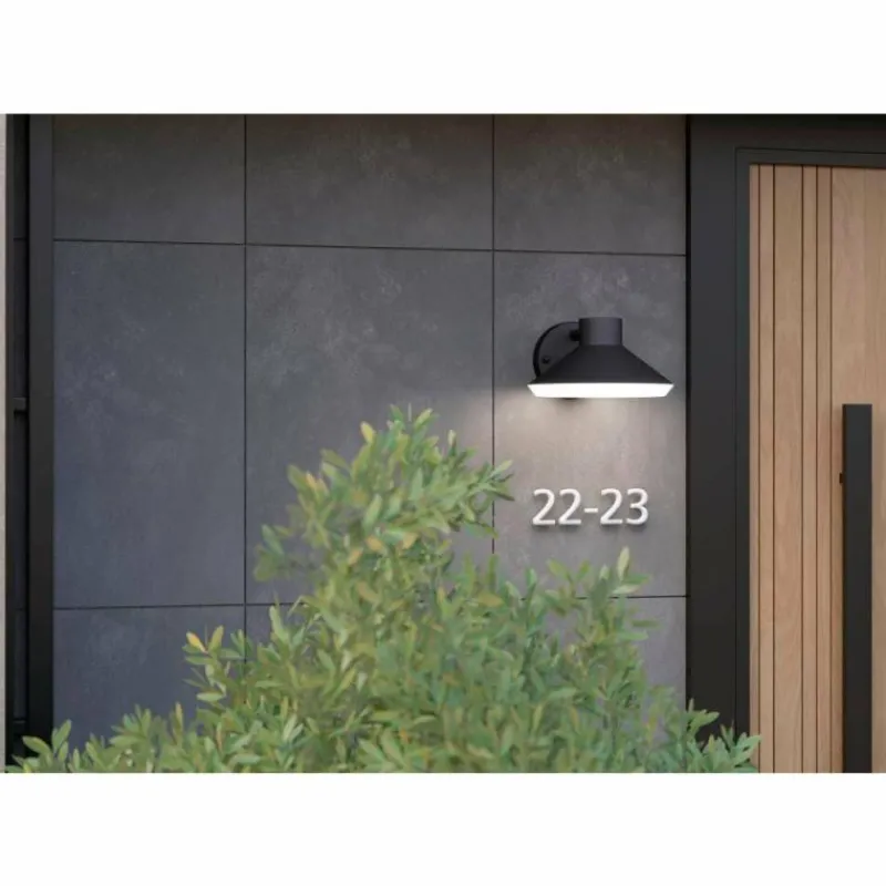 Luminaires Eglo Applique murale d'extérieur Eglo NINNARELLA LED Noir, 1 lumière