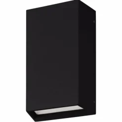 Luminaires Eglo Applique murale d'extérieur Eglo SPONGANO LED Noir, 2 lumières