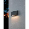 Luminaires Eglo Applique murale d'extérieur Eglo SPONGANO LED Noir, 1 lumière