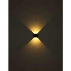 Luminaires Globo Lighting Applique murale d'extérieur Globo SOLAR LED Noir, 1 lumière