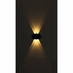 Luminaires Globo Lighting Applique murale d'extérieur Globo SOLAR LED Noir, 1 lumière