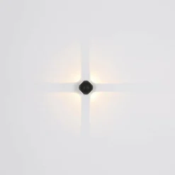 Luminaires Globo Lighting Applique murale d'extérieur Globo SLICE LED Noir, 1 lumière