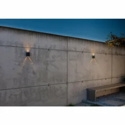 Luminaires Lutec Applique murale d'extérieur Lutec Beams LED Noir, 1 lumière