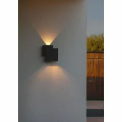 Luminaires Lutec Applique murale d'extérieur Lutec Rialto LED Noir, 2 lumières