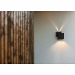 Luminaires Lutec Applique murale d'extérieur Lutec Rialto LED Noir, 2 lumières