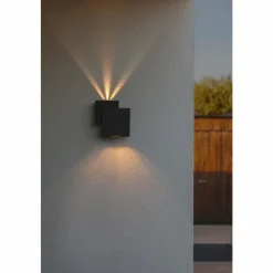 Luminaires Lutec Applique murale d'extérieur Lutec Rialto LED Noir, 2 lumières