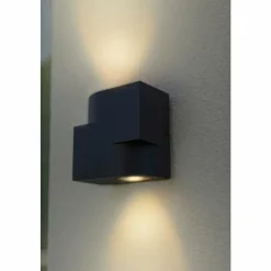 Luminaires Lutec Applique murale d'extérieur Lutec Marbo Anthracite, 2 lumières