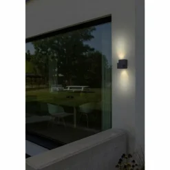 Luminaires Lutec Applique murale d'extérieur Lutec Marbo Anthracite, 2 lumières