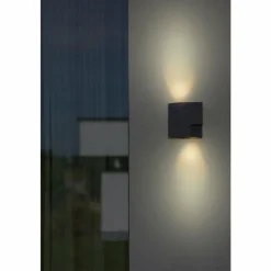 Luminaires Lutec Applique murale d'extérieur Lutec Marbo Anthracite, 2 lumières