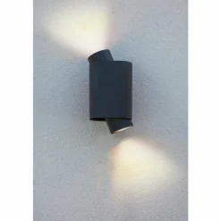Luminaires Lutec Applique murale d'extérieur Lutec Cypres Anthracite, 2 lumières